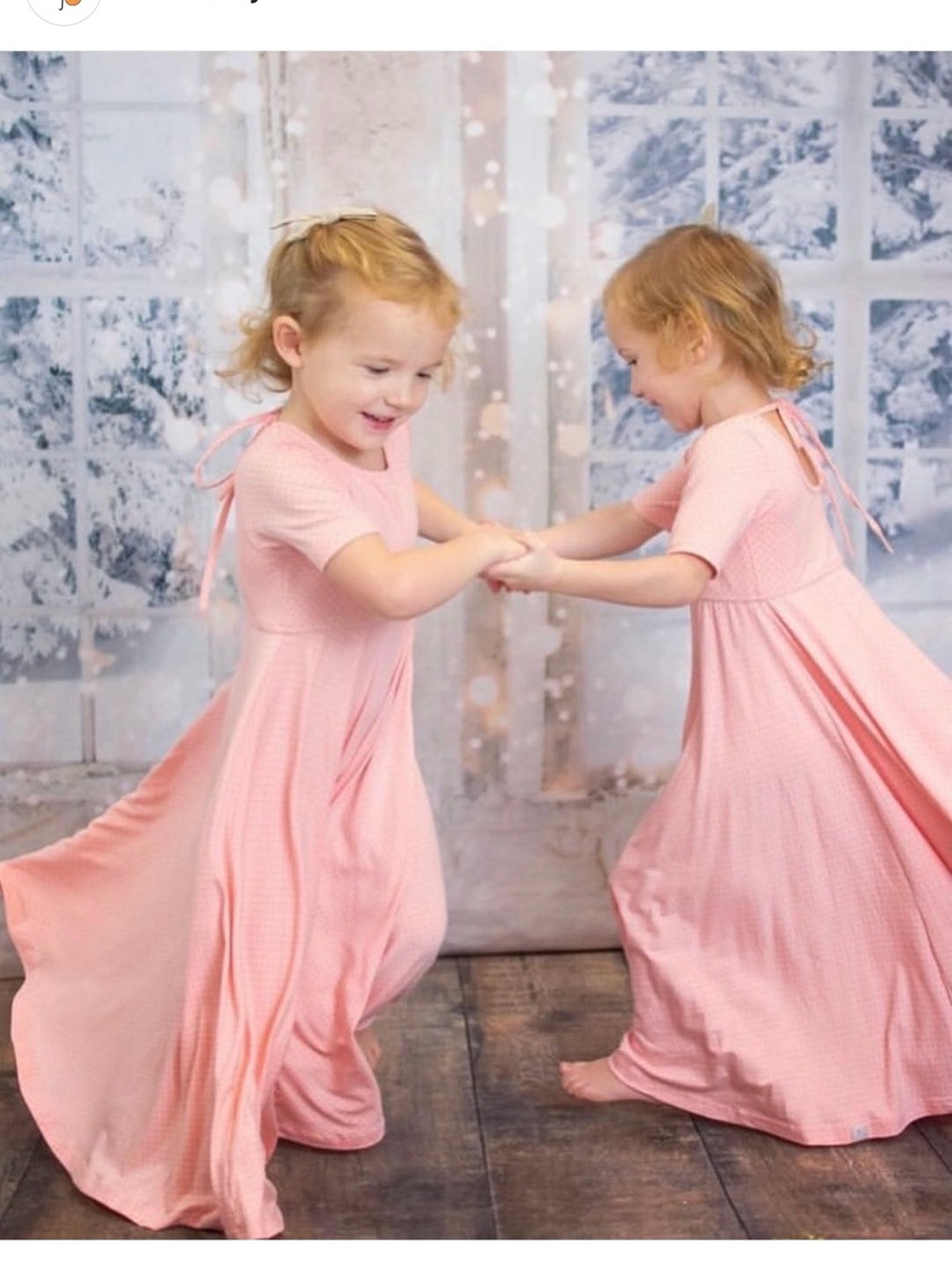 Well Dressed Wolf Pink Polka Dot Casual Dress maxi pink 3T